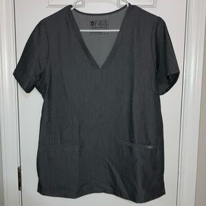 Figs Medium Casma Top in Heather Grey